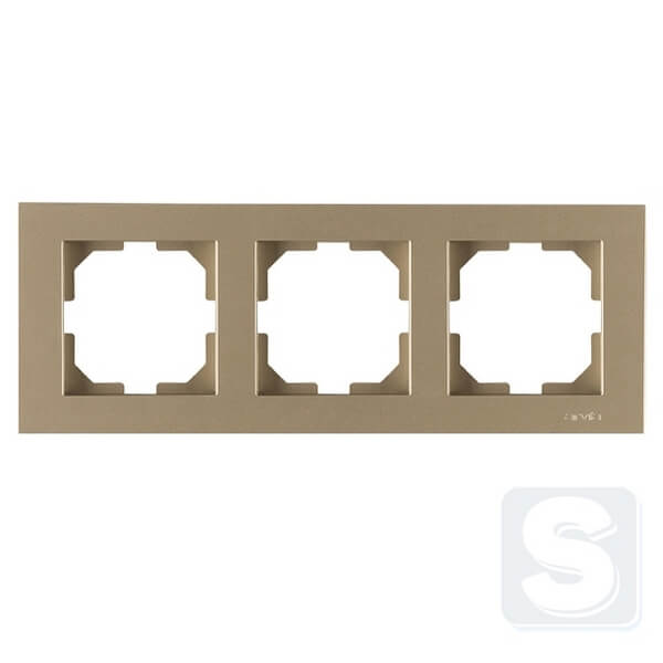 Рамка на 3 поста горизверт. монтаж Arvia Electric KAREN Титан (20 05 2000 023)